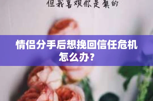情侣分手后想挽回信任危机怎么办？