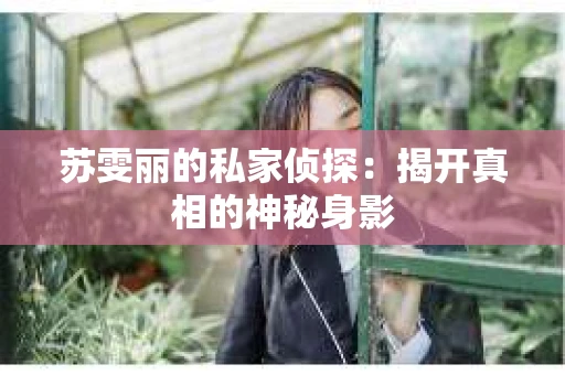 苏雯丽的私家侦探：揭开真相的神秘身影