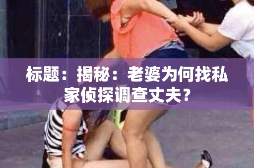 标题:揭秘:老婆为何找私家侦探调查丈夫? 标题:揭秘:老婆为何找私家侦探调查丈夫?