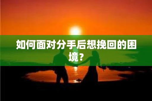 如何面对分手后想挽回的困境? 如何面对分手后想挽回的困境?